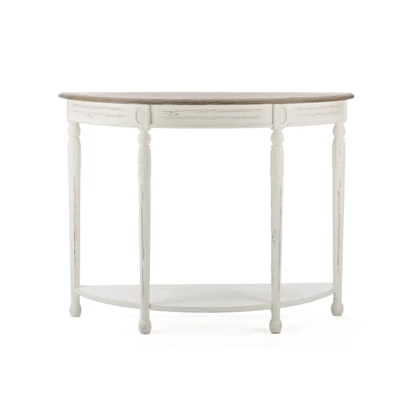Baxton Studio Vologne Traditional White Wood French Console Table 112-6036